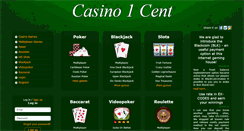 Desktop Screenshot of casino1cent.com